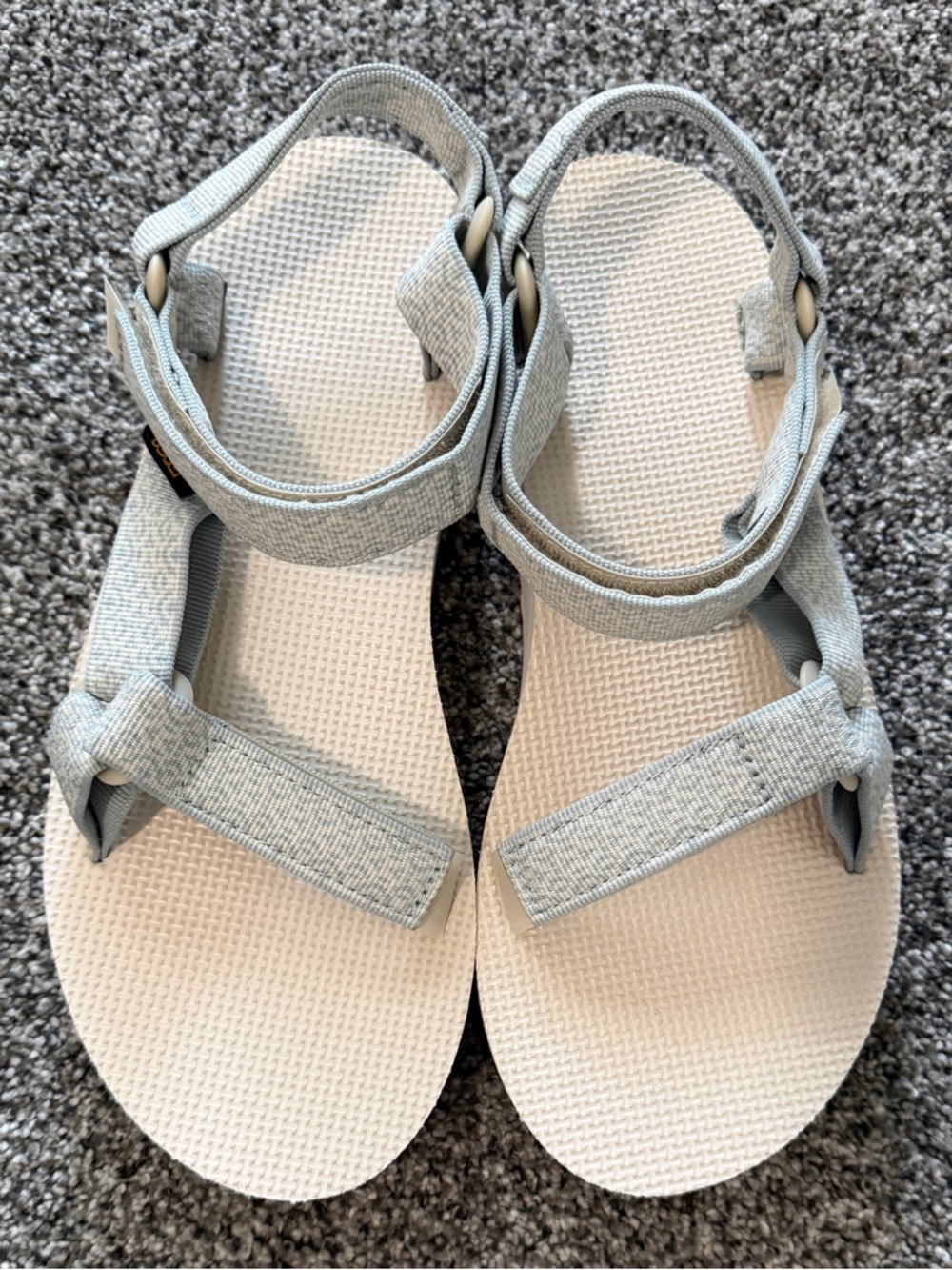 Teva Light Gray Women's Strappy Comfort Sandals